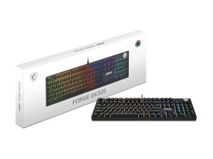 MSI FORGE GK320 - keyboard - QWERTY - US Input Device