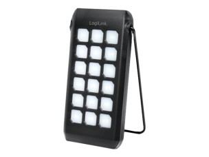 LogiLink solar power bank - flashlight - Li-pol - USB, USB-C - 18 watt