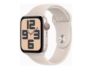 Apple Watch SE (GPS + Cellular) 2nd generation - starlight aluminium - smart watch with sport band - starlight - 32 GB