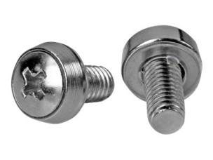 Startech 12-24 Server Rack Screws - 50 pack - Nickel-plated - rack screws - TAA Compliant