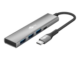 goobay - hub - 5 Gbit/s, slim - 4 ports