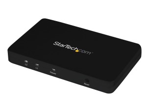 Startech HDMI Splitter 1 In 2 Out - 4k 30Hz - 2 Port - Aluminum - HDMI Multi Port - HDMI Audio Splitter (ST122HD4K) - video/audio switch - 2 ports