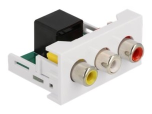Delock Easy 45 - snap-in module - white, RAL 9003