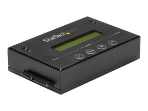StarTech 1:1 Hard Drive Duplicator and Eraser for 2.5" & 3.5" SATA HDD SSD - LCD & RS-232  - 14GBpm Duplication Speed - Cloner & Wiper (SATDUP11) - hard drive duplicator