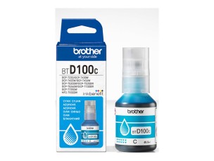 Brother BTD100C - high capacity - cyan - original - ink refill