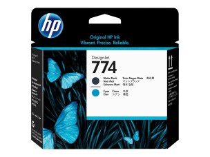 HP 774 - cyan, matte black - printhead