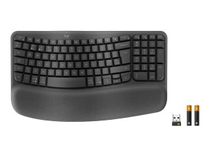 Logitech Ergo Series Wave Keys for Business - keyboard - QWERTY - US International - graphite Input Device