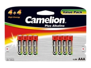 Camelion Plus Alkaline LR03 BP8 (4+4) battery - 8 x AAA - Alkaline