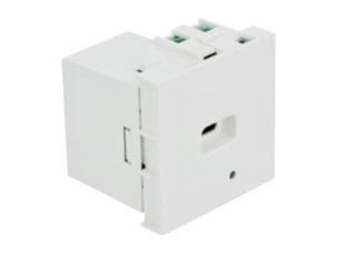 Delock Easy 45 - USB-outlet - 1 gang - white, RAL 9003