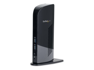 Startech Dual Monitor USB 3.0 Laptop Docking Station with HDMI/DVI/VGA & 6xUSB Ports - Universal USB Dock for Mac & Windows - Black (USB3SDOCKHD) - docking station - USB - 1GbE