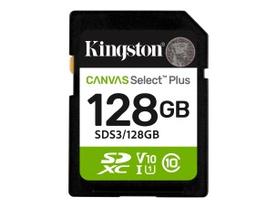 Kingston Canvas Select Plus - flash memory card - 128 GB - SDXC UHS-I
