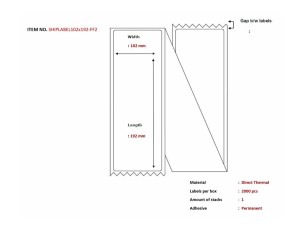 Capture - shipping labels - 2000 label(s) - 102 x 192 mm