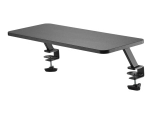 Startech Monitor Riser Stand - Clamp-on Monitor Shelf for Desk - Extra Wide 25.6" (65 cm) For up to 34" Monitors - Black (MNRISERCLMP) mounting kit - for Monitor - black