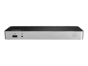 Startech USB C Dock, Dual Monitor HDMI & DisplayPort 4K 30Hz, USB Type-C Laptop Docking Station 60W Power Delivery (PD), SD, 4-port USB-A 3.0 Hub, GbE, Audio, Thunderbolt 3 Compatible - USB 3.1 Gen 1 Dock (DK30CHDPPDUE) - docking station - USB-C - HDMI, D