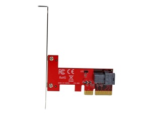 Startech 4-Lane PCI Express to SFF-8643 Adapter for PCIe NVMe U.2 SSD - U.2 2.5" NVMe SSD Adapter (PEX4SFF8643) - interface adapter - SAS 12Gb/s - PCIe x4