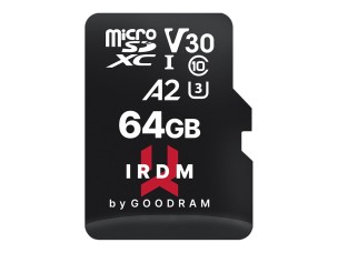 GOODRAM IRDM M2AA - flash memory card - 64 GB - microSDXC UHS-I