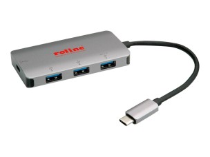 ROLINE - hub - 4 ports