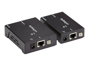 Startech HDMI over CAT5e / CAT6 Ethernet Extender with HDBaseT - 4K@115ft, 1080p@230ft - HDMI Video Transmitter and Receiver Kit w/ POC (ST121HDBTE) - video/audio extender