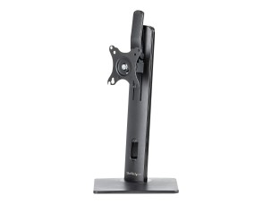 Startech Free Standing Single Monitor Mount, Height Adjustable Monitor Stand, For VESA Mount Displays up to 32" (15lb/7kg), Ergonomic Monitor Stand for Desk, Tilt/Swivel/Rotate, Black - Universal Monitor Stand stand - adjustable arm - for Monitor - black