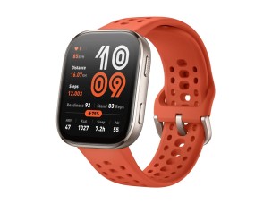 Amazfit Bip 6 smart watch with strap - red