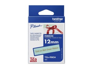 Brother TZe-RM34 - ribbon tape - satin - 1 cassette(s) - Roll (1.2 cm x 4 m)