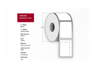 Capture Premium - continuous labels - 4 roll(s) - Roll (8 cm x 35 m)