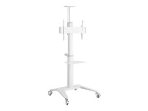 Gembird cart - for TV - with caster wheels - white
