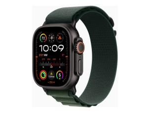 Apple Watch Ultra 2 - black titanium - smart watch with Alpine Loop - dark green - 64 GB
