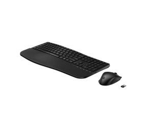 HP 685 - keyboard and mouse set - dual mode, 3-zone layout, multi-device, 23 programmable keys, OS Auto-Detection, low profile key travel full size - QWERTY - English - black - Smart Buy Input Device