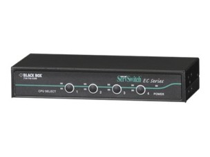 Black Box EC Series KVM Switch for PS/2 and USB servers & PS/2 Consoles - 4-Port - KVM switch - 4 ports