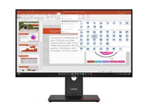 Lenovo ThinkVision T27-40 - LED monitor - Full HD (1080p) - 27" - with ThinkVision MC 60 monitor webcam