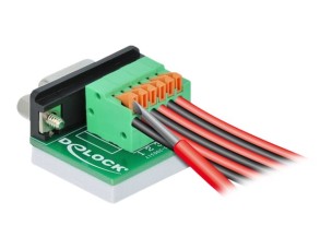 Delock - serial adapter - DB-9 to 6 pin terminal block