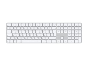 Apple Magic Keyboard with Touch ID and Numeric Keypad - keyboard - USB-C - QWERTY - Russian - white keys Input Device