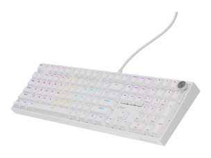 Genesis Thor 404 - keyboard - 100% full size - QWERTY - US - white Input Device