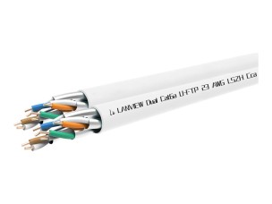 Lanview Dual bulk cable - 305 m - white
