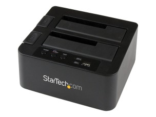 Startech Dual Bay Hard Drive Duplicator, Standalone USB 3.0 (5 Gbps) eSATA to 2.53.5 SATA III HDDSSD ClonerCopier, Hard Drive Docking Station - Hard Disk Cloner - storage controller - SATA 6Gb/s - USB 3.0