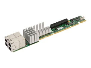 Supermicro AOC-UR-i4XT 1U Ultra Riser - network adapter - 10Gb Ethernet x 4