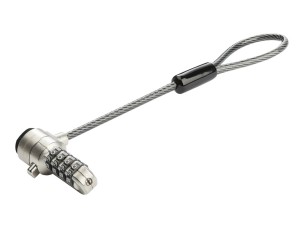 Startech Universal Laptop Cable Lock Expansion Loop, 6” (15cm) Anti Theft 4-Digit Combination K-Slot Lock, Computer Security Cable to Create Twin/Multi-Head Lock for Multiple Devices - Security Cable Loop (BRNCHLOCK) - security cable lock - TAA Compliant
