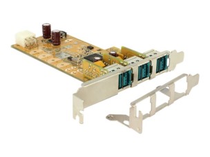 Delock - USB adapter - PCIe 1.1 - PoweredUSB 2.0 (12 V) x 3