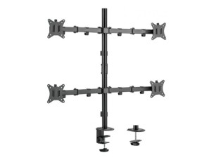 equip mounting kit - articulating - for 4 LCD displays - black
