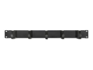 Qoltec - rack cable organiser - solid steel - 1U