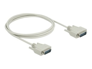 Delock - serial cable - 15 pin D-Sub (DB-15) to 15 pin D-Sub (DB-15) - 2 m