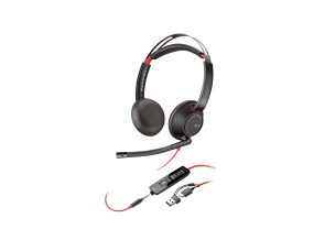 HP Poly Blackwire 5220 - headset - USB-C, 3.5 mm jack, USB-A