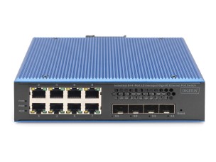 DIGITUS - switch - industrial - 8 ports - Managed