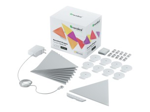 Nanoleaf Shapes Smarter Kit - wireless lighting set - LED x 9 - 1.7 W - 16 million colours - 1200-6500 K - triangle