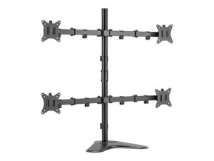 equip mounting kit - articulating - for 4 LCD displays - black