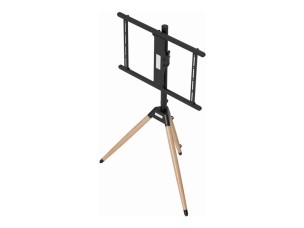 Gembird TVS-75ST-01 stand - tripod - for flat panel - black, wood