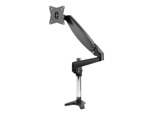 Startech Desk Mount Monitor Arm for Single VESA Display up to 32" or 49" Ultrawide 8kg/17.6lb, Full Motion Articulating & Height Adjustable w/ Cable Management, C-Clamp, Grommet Mount - Single Monitor Arm mounting kit - full-motion adjustable arm - for Mo