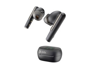 HP Poly Voyager Free 60+ - true wireless earphones with mic - USB-C via Bluetooth adapter, 3.5 mm jack