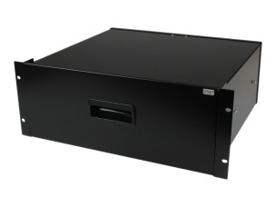 Startech 4U Black Steel Storage Drawer for 19in Racks and Cabinets - Rack storage drawer - 4U - 4UDRAWER - rack storage drawer - 4U